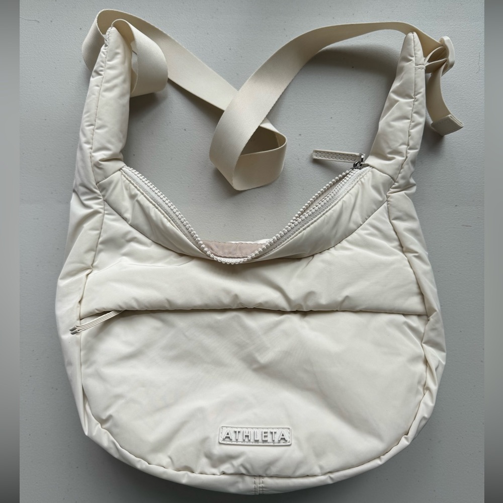 Athleta all about bag, bone color